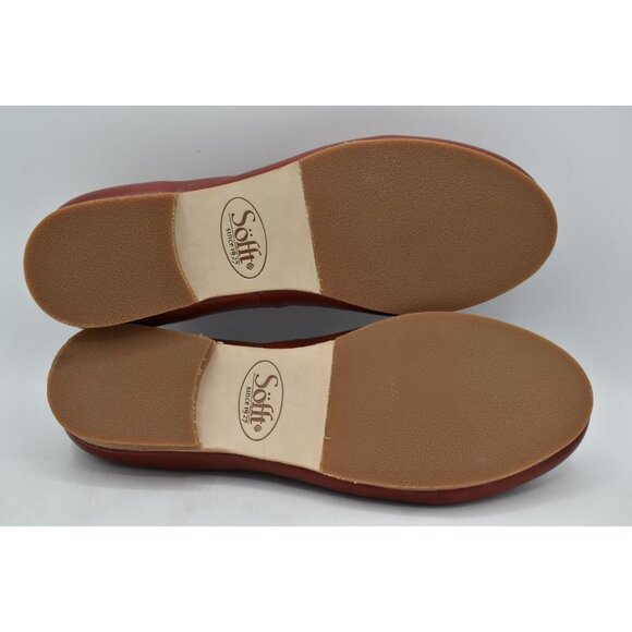 Sofft Womens Size 7 Kadyn Rouge Red Leather Flats Loafers Shoes - Picture 7 of 12